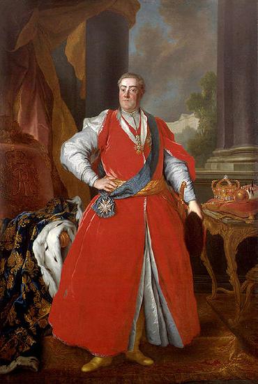 Louis de Silvestre Portrait of King Augustus III in Polish costume. oil painting picture